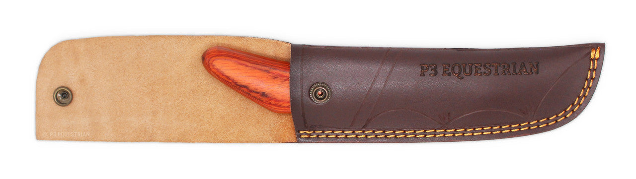 Ichigo knife hoof in free leather knife pouch