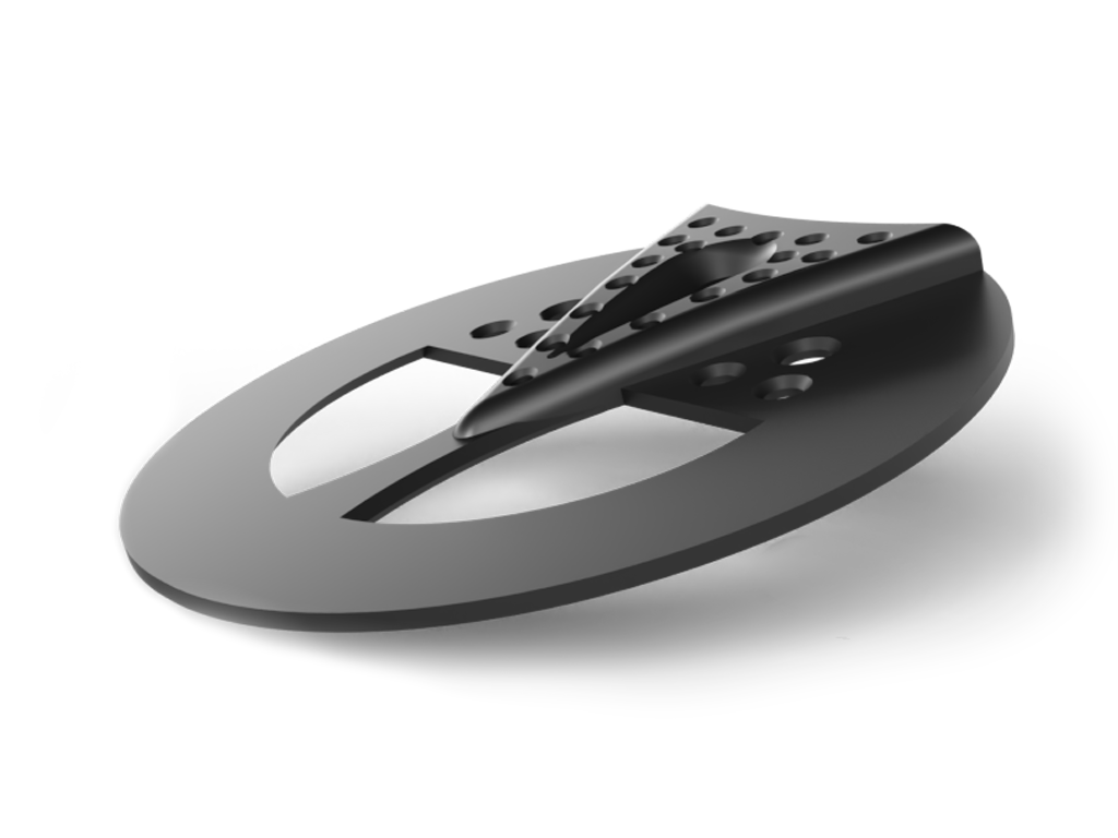 3D Half mesh 3 degree pad