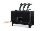 NC Whisper Daddy 3 burner farrier forge with open front port and rare barstock door
