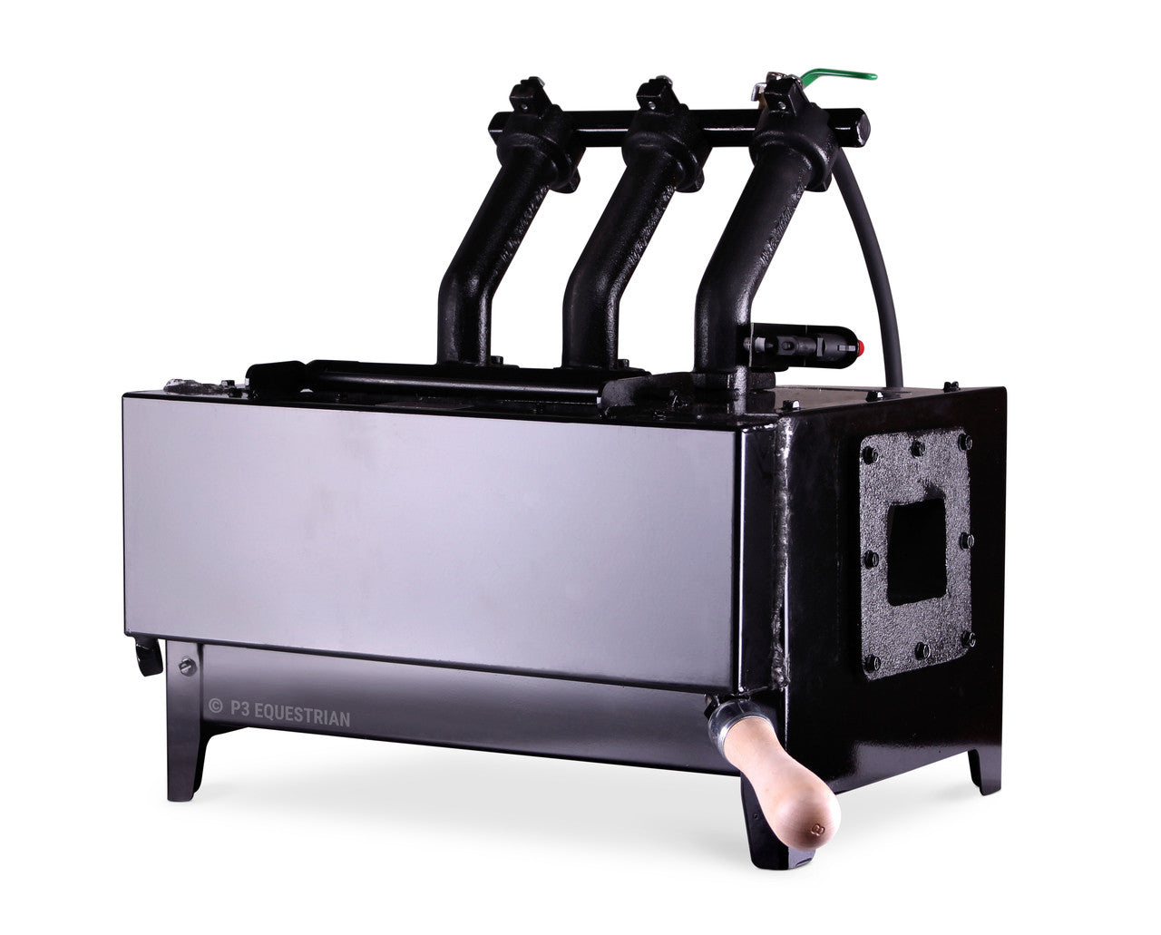 Whisper Lowboy forge with 3 burners