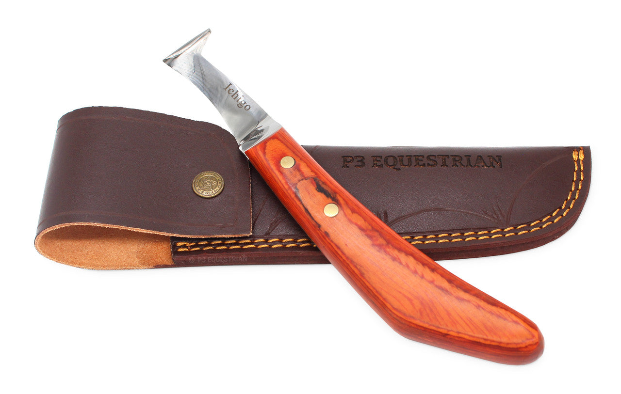 Ichigo knife hoof with free leather knife pouch