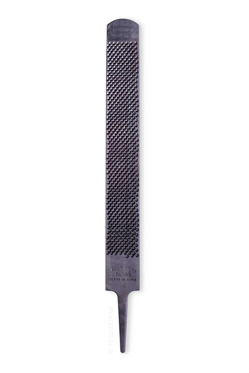 Rough side showing black coating for anti-clogging