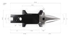 NC Big Face Anvil with dimensions