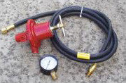 NC Whisper Momma farrier forge comes with hose, gauge, and regulator