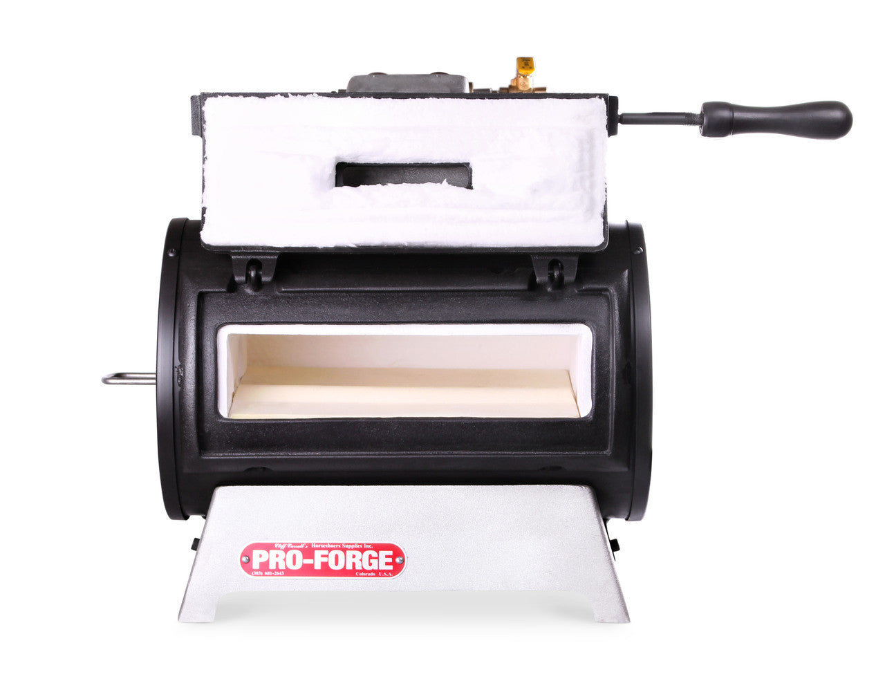 Farrier gas forge for U.S. farriers and horseshoers