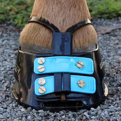 Mud Straps with Collar on Scoot Boot Black