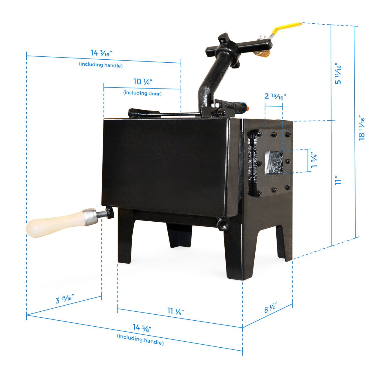 NC Whisper Baby Farrier Forge Dimensions